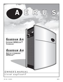 Notice Aspirateur Aerus  Guardian Air