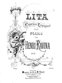 Partition complète, Lita - Caprice espagnol, Ravina, Jean Henri