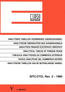 Analytical tables of foreign trade - SITC/CTCI, rev. 2, 1980, imports