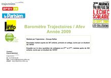 Baromètre Trajectoires / Afev - Refus echec scolaire barometre 09 ...