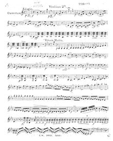 Partition violon 2, Der Freischütz, Op.77, Eine romantische Oper in 3 Aufzügen