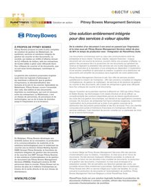 Étude de cas PlanetPress Suite - Pitney Bowes Management Services