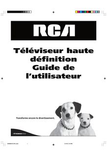 Notice HDTV RCA  HD52W56