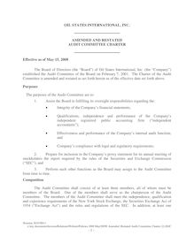NEW Amended  Restated Audit Committee Charter  2 