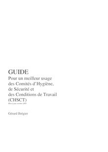 La bible du CHSCT par Gerard Bregier (PDF - Pour un meilleur usage ...