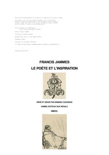Le poète et l inspiration par Francis Jammes