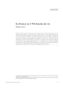 La France en 1 916 bassins de vie