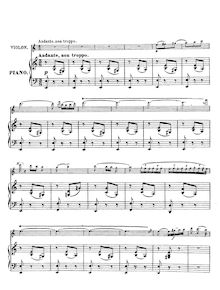 Partition de piano, Serenata andaluza, Sarasate, Pablo de