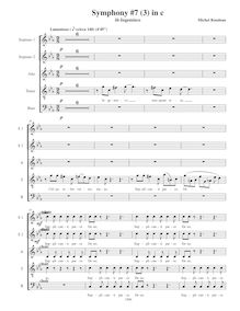 Partition , Ingemisco, Symphony No.7  Requiem , C minor, Rondeau, Michel par Michel Rondeau