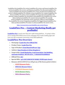 LeadsFlow Pro review-- LeadsFlow Pro (SECRET) bonuses 