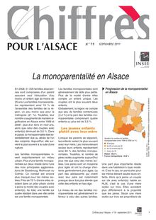 La monoparentalité en Alsace