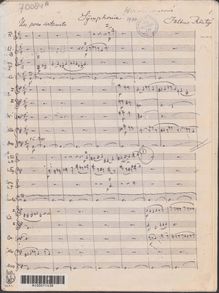 Partition complète, Symphony, G minor, Röntgen, Julius