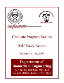 Graduate Program Review Self-Study Report Department of ...