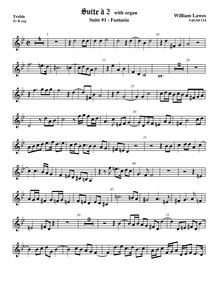Partition viole de gambe aigue,  No.1 pour 2 violes de gambe et orgue