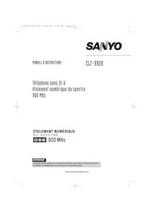 Notice Téléphone sans fil Sanyo  CLT-9920