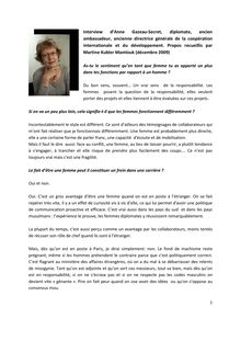 Interview d'Anne Gazeau-Secret, diplomate, ancien ambassadeur ...
