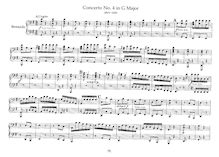 Partition complète, Brandenburg Concerto No.4, G major, Bach, Johann Sebastian par Johann Sebastian Bach