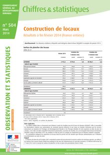 Construction de logements : statistiques du Ministère de l Ecologie