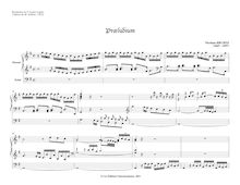 Partition complète, Praeludio en G major, G major, Bruhns, Nicolaus