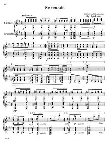 Partition complète, Serenade, E minor, Luckner, Georg