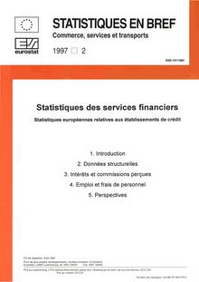 Statistiques des services financiers