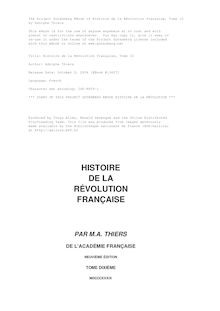 Histoire de la Révolution française, Tome 10 par Adolphe Thiers