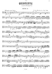 Partition viole de gambe 2, corde quintette No.3, Op.104, Quintett für 2 Violinen, 2 Bratschen und Violoncell nach dem Trio Op.1 N°3