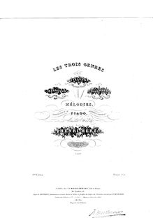 Partition , La Norma, Les Trois Genres, Op.88, Melodies Variees