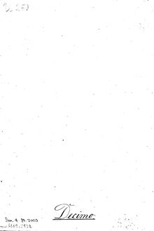 Partition Decimo, Selva di Varia Ricreatione Di Horatio Vecchi, Nelle quale si contengono Varii Sogetti, À 3, à 4, à 5, à 6, à 7, à 8, à 9 & à 10 voci. Cioe Madrigali, Capricci, Balli, Arie, Iustiniane, Canzonette, Fantasie, Serenate, Dialoghi, un Lotto amoroso, con una Battaglia à Diece nel fine, & accommodatevi la Intavolatura di Liuto alle Arie, a i Balli, & alle Canzonette.