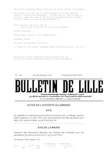 Bulletin de Lille, 1916.04 par Anonymous
