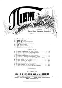 Partition flûte et partition de piano, Potpourri sur l opéra Lohengrin