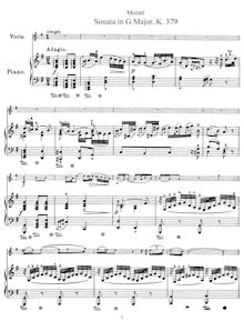 Partition complète et , partie, violon Sonata, Violin Sonata No.27