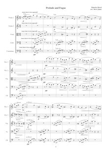 Partition compléte, Prélude, Prelude, Ravel, Maurice