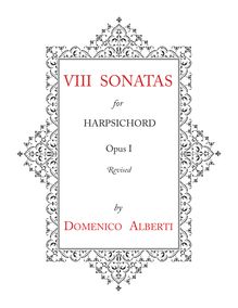Partition complète, 8 sonates pour Cembalo, 8 Sonate per Cembalo