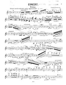 Partition de violon, violon Concerto, D minor, Damrosch, Leopold
