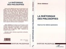LA RHÉTORIQUE DES PHILOSOPHES