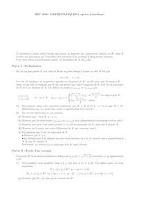 Mathématiques I 2000 Classe Prepa HEC (S) HEC