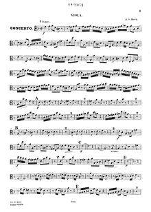 Partition altos, Concerto pour 2 violons, Double Concerto, D minor