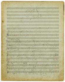 Partition Manuscript Score, Ballade No.2, B minor, Liszt, Franz