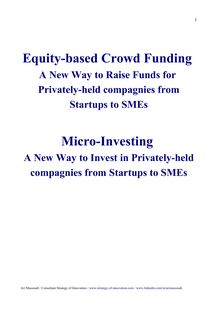 Equity-based Crowd Funding