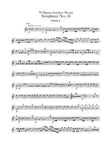 Partition cor 1, 2 (C, F), Symphony No.41, Jupiter Symphony, C major