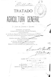 Tratado de agricultura general