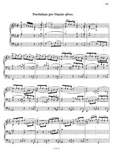Partition Prelude seulement (alternative scan), Prelude et Fugue en E♭ major