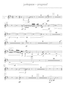 Partition clarinette (B♭), junkspace—progress, junkspace hyphen progress questionmark