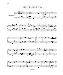 Partition complète, clavecin Concerto No.5, F minor, Bach, Johann Sebastian