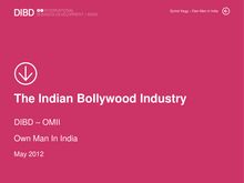The Indian Bollywood Industry