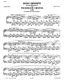 Impromptu par Frédéric Chopin