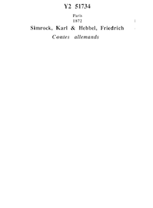 Contes allemands (2e édition) / imités de Hebel et de Karl Simrock ; par N. Martin