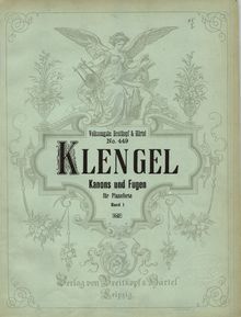 Partition , partie 1, Canons et Fugues pour Piano, Klengel, August Alexander