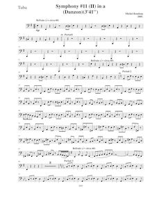 Partition Tuba, Symphony No.11  Latin , A minor, Rondeau, Michel